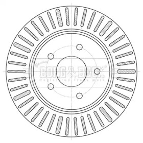 BORG & BECK bbd5424 -  Тормозной диск